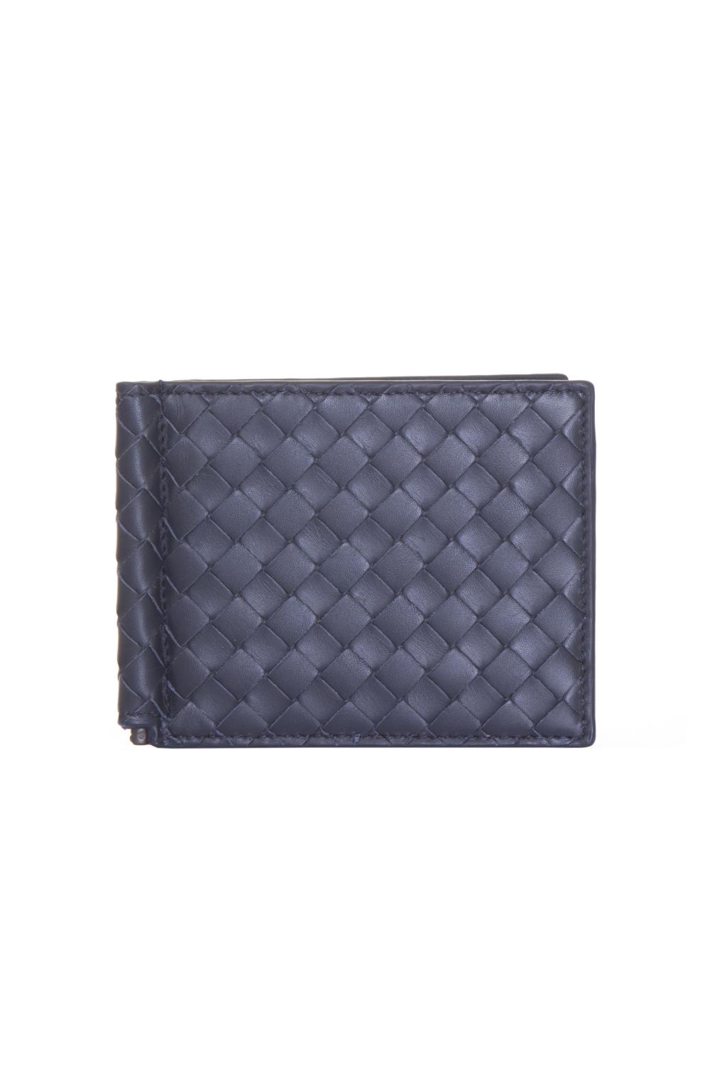 Bottega veneta shop navy wallet